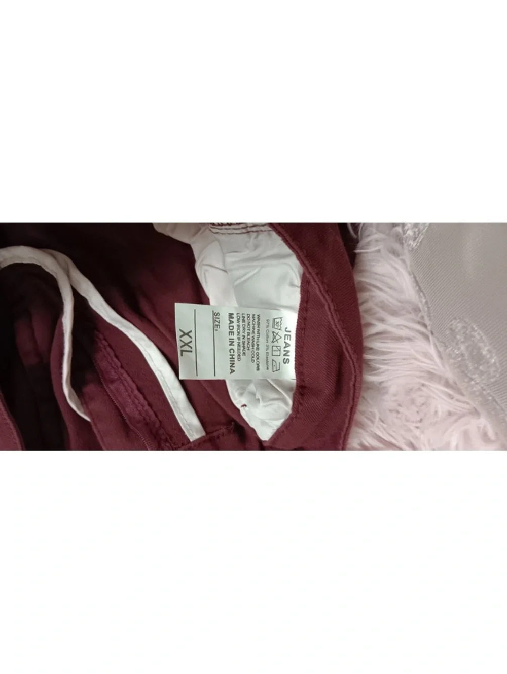 Women’s Burgundy bell bottom jeans